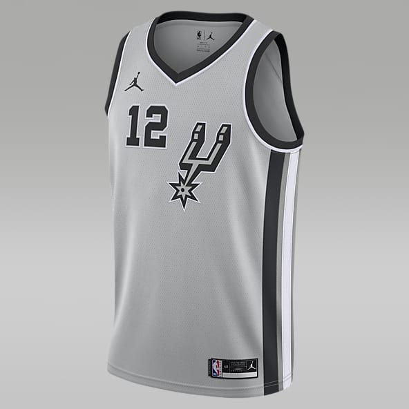 50 100 Grey San Antonio Spurs Jerseys. Nike